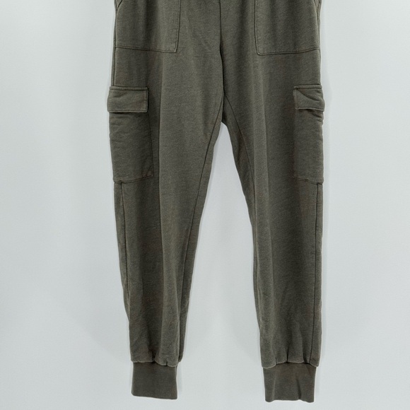 Lulus Casual Cargo Jogger Dance Sweat Track Pants, Dark Olive Green, Size M - Picture 7 of 11